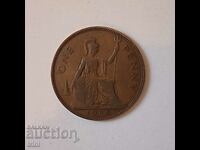 Great Britain 1 penny 1938 year b63