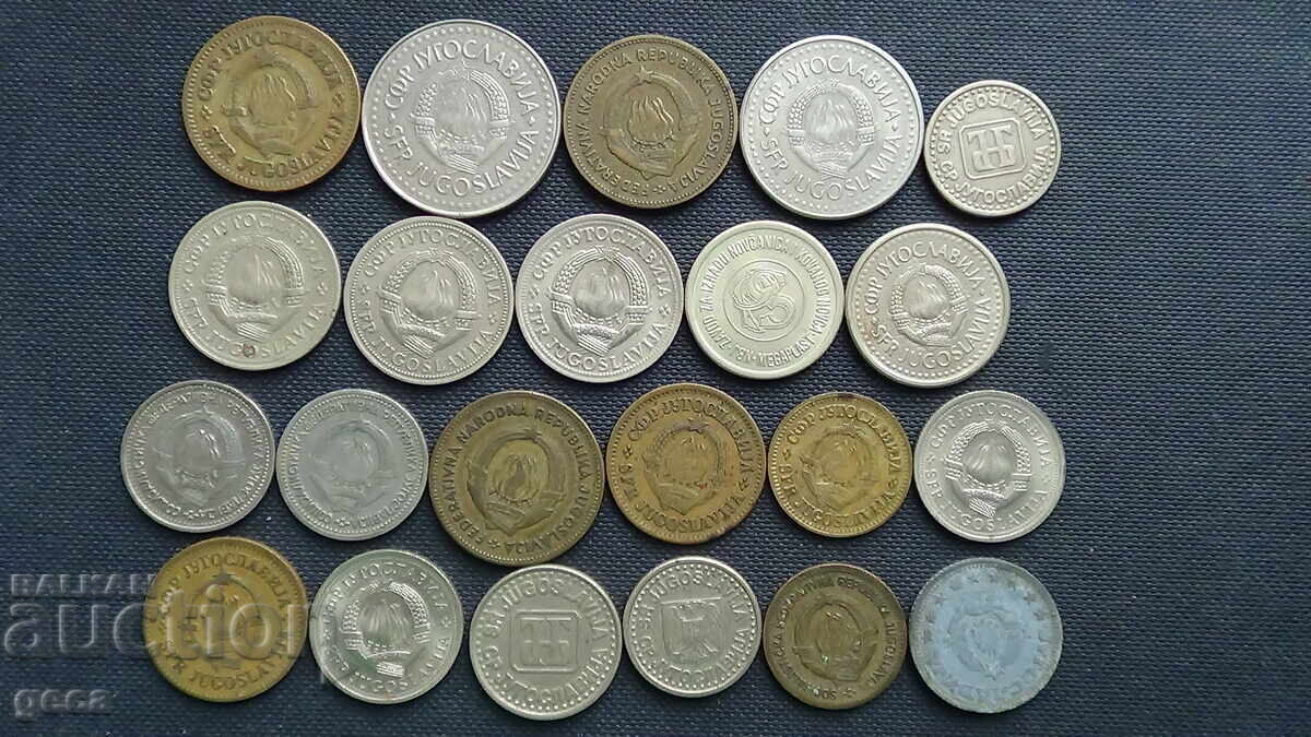 Delivery of Lot of Yugoslavia coins 22 pieces Delivery of Lot of Yugoslavia coins 22 pieces