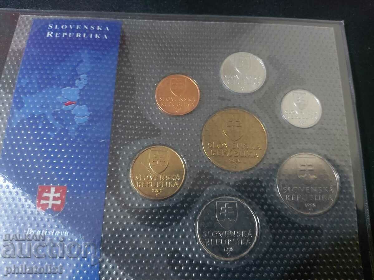 Slovakia - Complete set of 7 coins 1995-2003 with price 22.00 BGN | € 11.25
