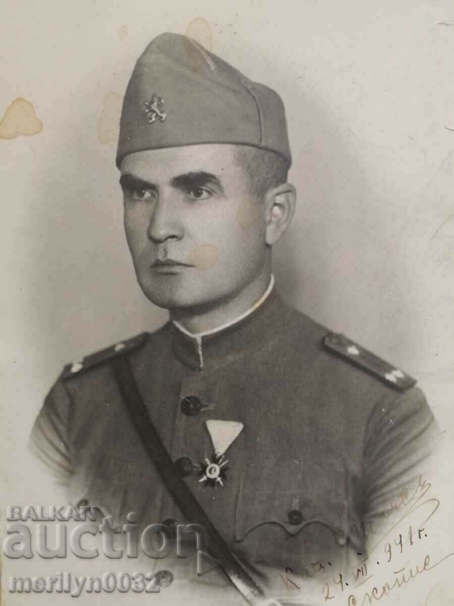 Fotografie căpitan al corpului de ocupație din Macedonia
