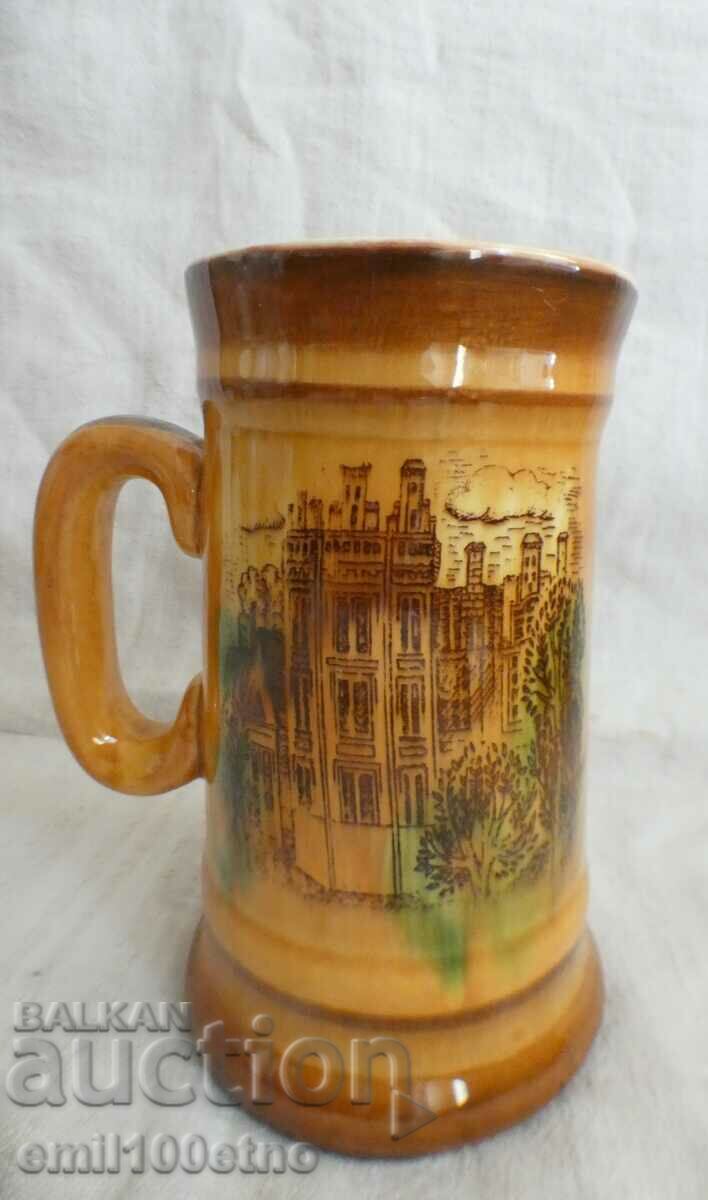 Large mug mug old porcelain ZiK USSR