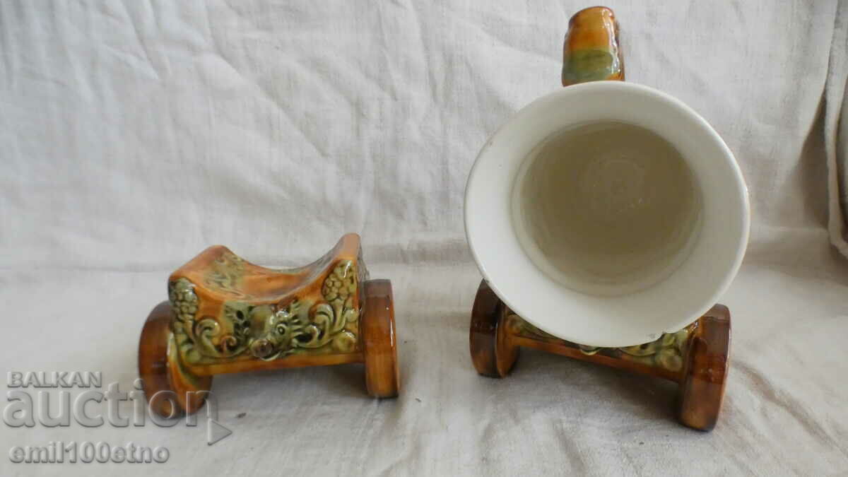 Souvenir Tsar rifle mug mug old porcelain ZiK USSR with price 15.00 BGN | € 7.67