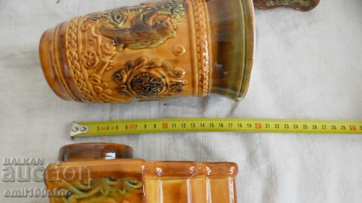 Souvenir Tsar rifle mug mug old porcelain ZiK USSR - 7