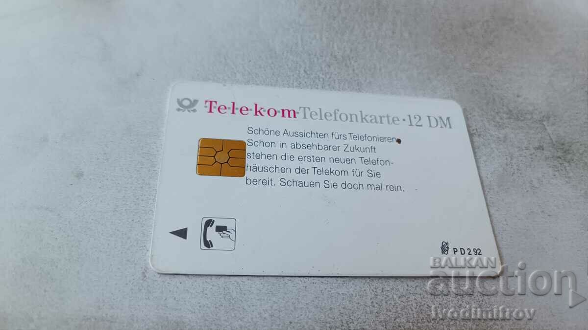 Deutsche Telecom 12 DM phono card with price 0.85 BGN | € 0.43 Deutsche Telecom 12 DM phono card with price 0.85 BGN | € 0.43