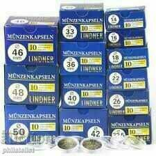 Lindner coin capsules - pack of 10 pcs of one size