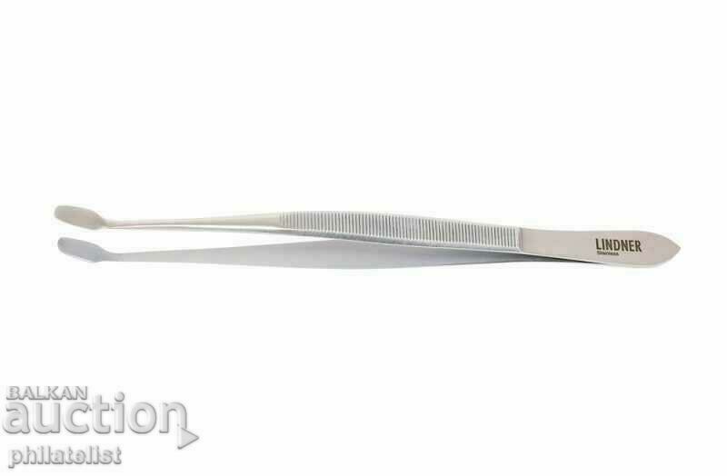 LINDNER - tweezers for mail. marks - 15cm - crooked shoulder blade