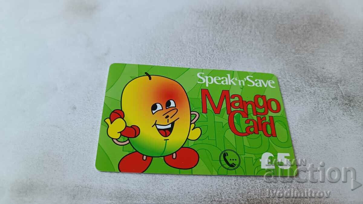 Voucher 5 pound Mango Card