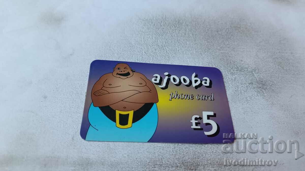 Voucher 5 pound Ajooba Phone Card