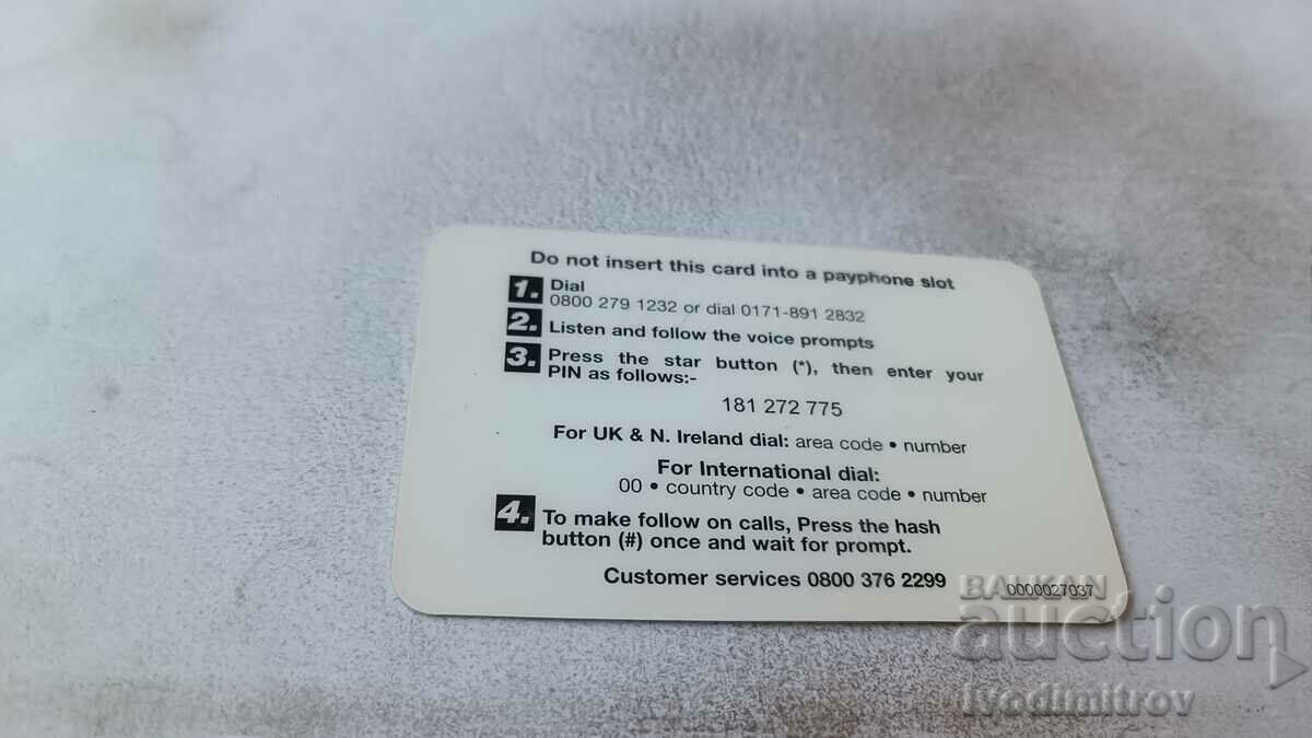 Voucher de 5 lire Wisecall cu preț 0.85 BGN | € 0.43