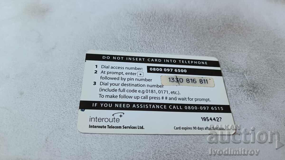 Voucher 5 pound First National Phonecard with price 0.85 BGN | € 0.43 Voucher 5 pound First National Phonecard with price 0.85 BGN | € 0.43