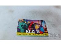 Κουπόνι 10 λιρών ELC II International Call Card