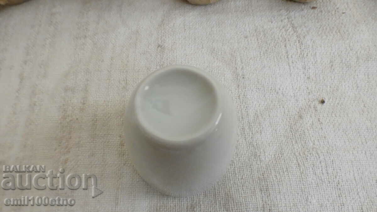 Set of 10 glasses for heated brandy, old porcelain - 5 Set of 10 glasses for heated brandy, old porcelain - 5