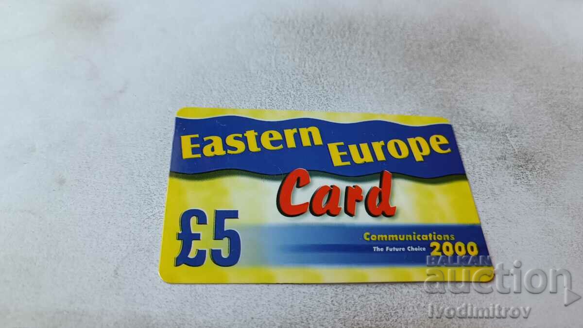 Voucher 5 lire Card Europa de Est