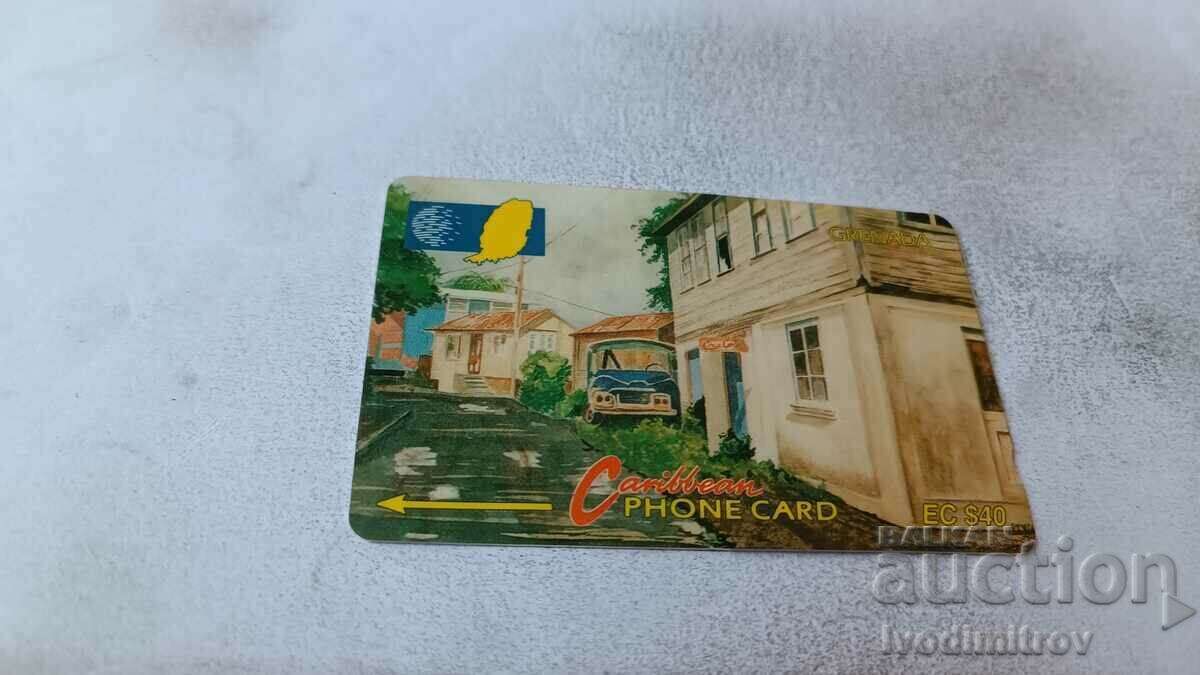 Cartelă telefonică Cablu și cartelă telefonică fără fir Caraibe GRENADA 40 USD
