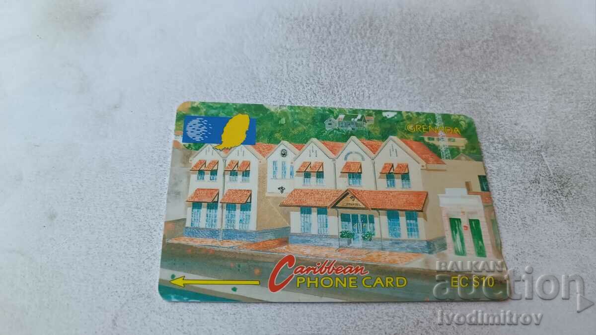 Καλωδιακή κάρτα τηλεφώνου και ασύρματη κάρτα τηλεφώνου Καραϊβικής GRENADA 10 $