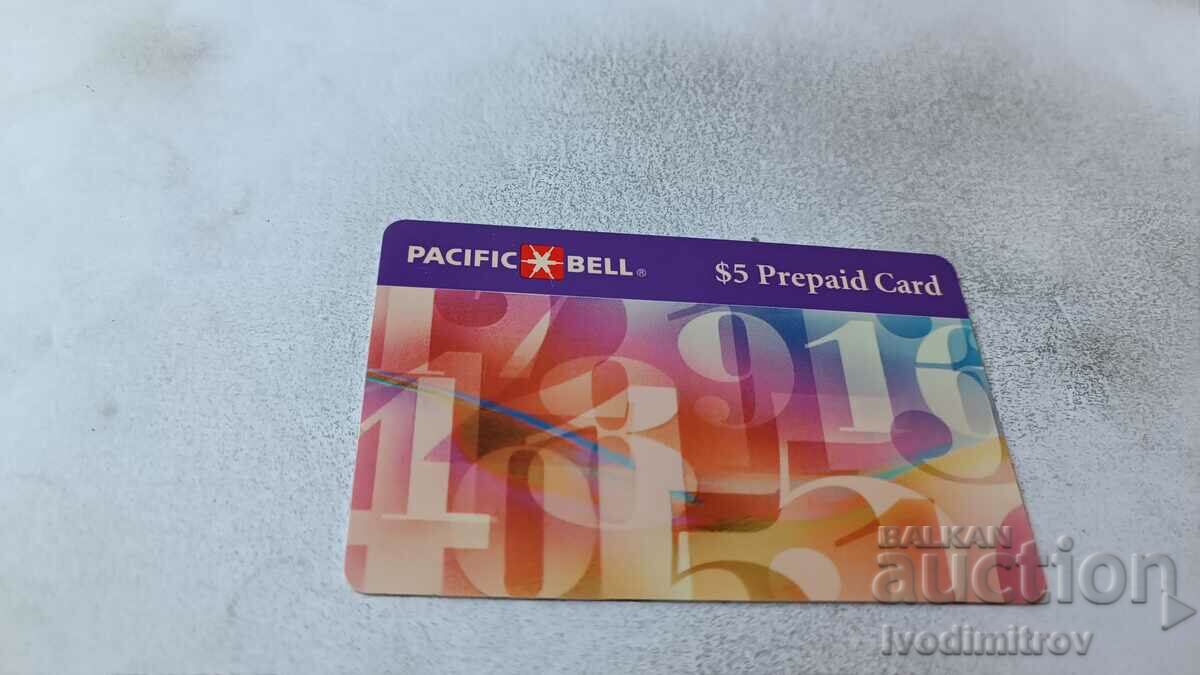 Κουπόνι PACIFIC BELL Προπληρωμένη κάρτα 5 $