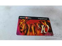 Κουπόνι PACIFIC BELL 10$ Προπληρωμένη κάρτα