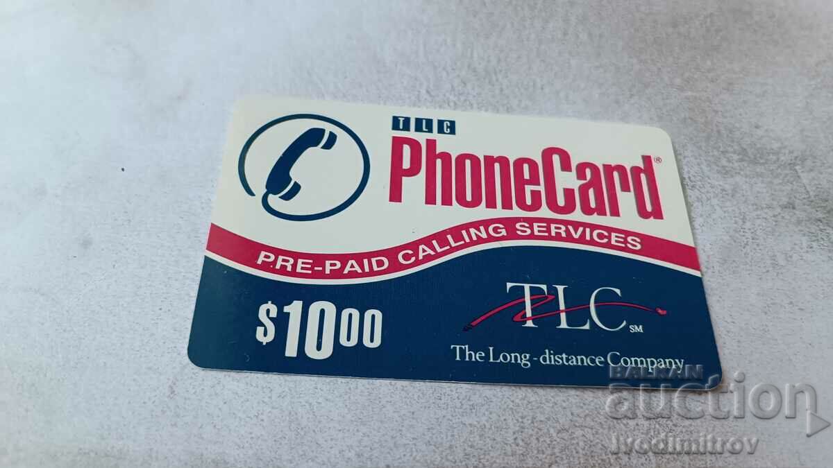 Voucher TLC PhoneCard 10 USD