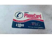 Κουπόνι τηλεφωνικής κάρτας TLC $10
