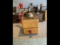 old wooden coffee grinder 1