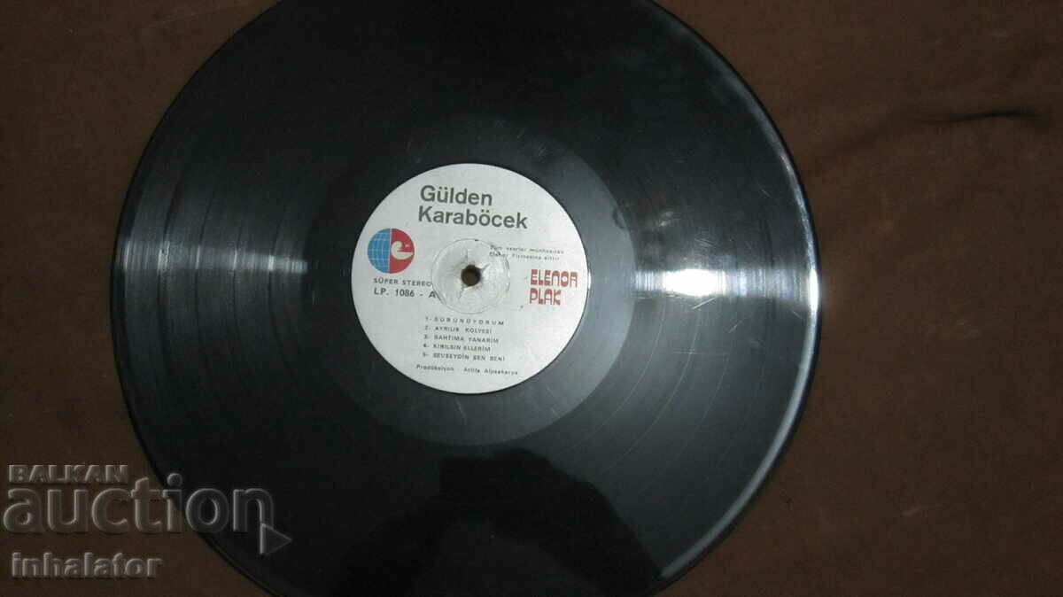 LP 1086 Turkish Songs Gulden Karabocek Turkish Edition