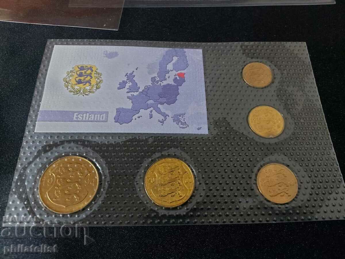 Complete set - Estonia, 5 coins with price 22.00 BGN | € 11.25 Complete set - Estonia, 5 coins with price 22.00 BGN | € 11.25