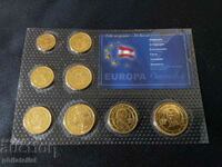Αυστρία 2002 - επιχρυσωμένο Euro Set