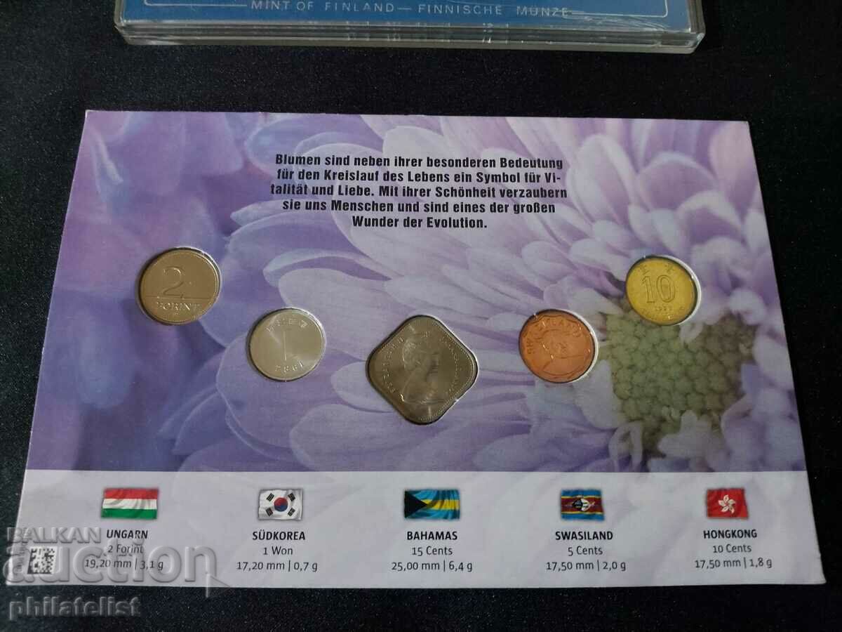 Flowers - Complete set of 5 coins with price 22.00 BGN | € 11.25 Flowers - Complete set of 5 coins with price 22.00 BGN | € 11.25