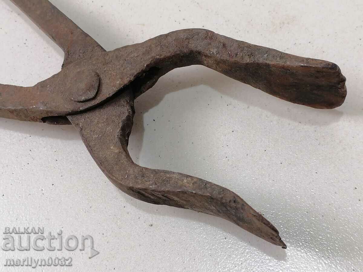 Blacksmith's tongs wrought iron tool - 6 Blacksmith's tongs wrought iron tool - 6