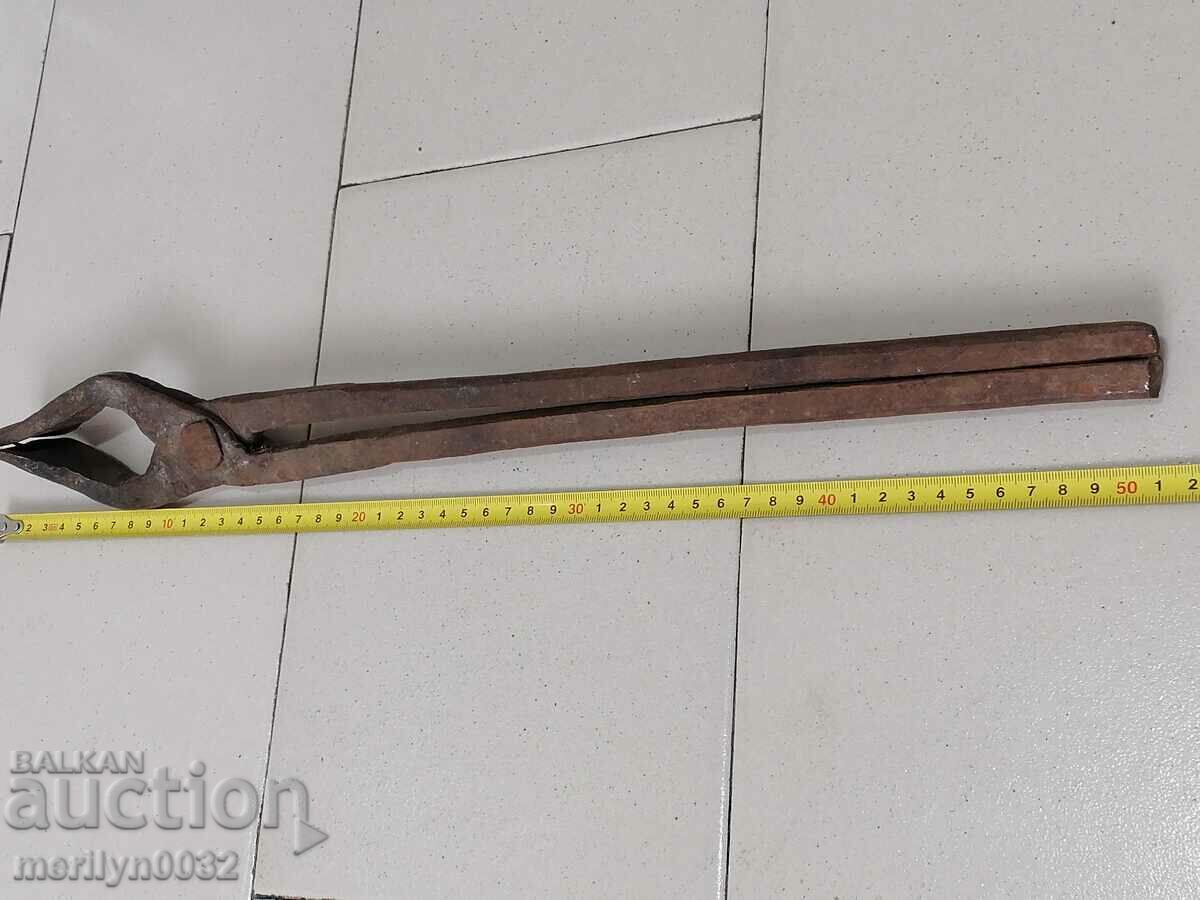 Blacksmith's tongs wrought iron tool - 7 Blacksmith's tongs wrought iron tool - 7