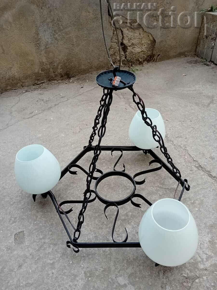 El chandelier wrought iron lamp shade handmade with price 141.00 BGN | € 72.09 El chandelier wrought iron lamp shade handmade with price 141.00 BGN | € 72.09