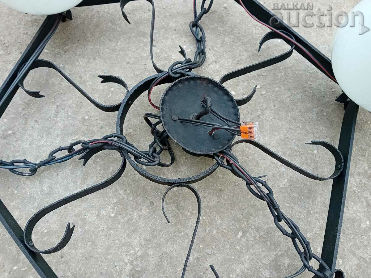 Delivery of El chandelier wrought iron lamp shade handmade Delivery of El chandelier wrought iron lamp shade handmade