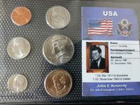 Ολοκληρωμένο σετ - ΗΠΑ 6 νομισμάτων, John F.Kennedy