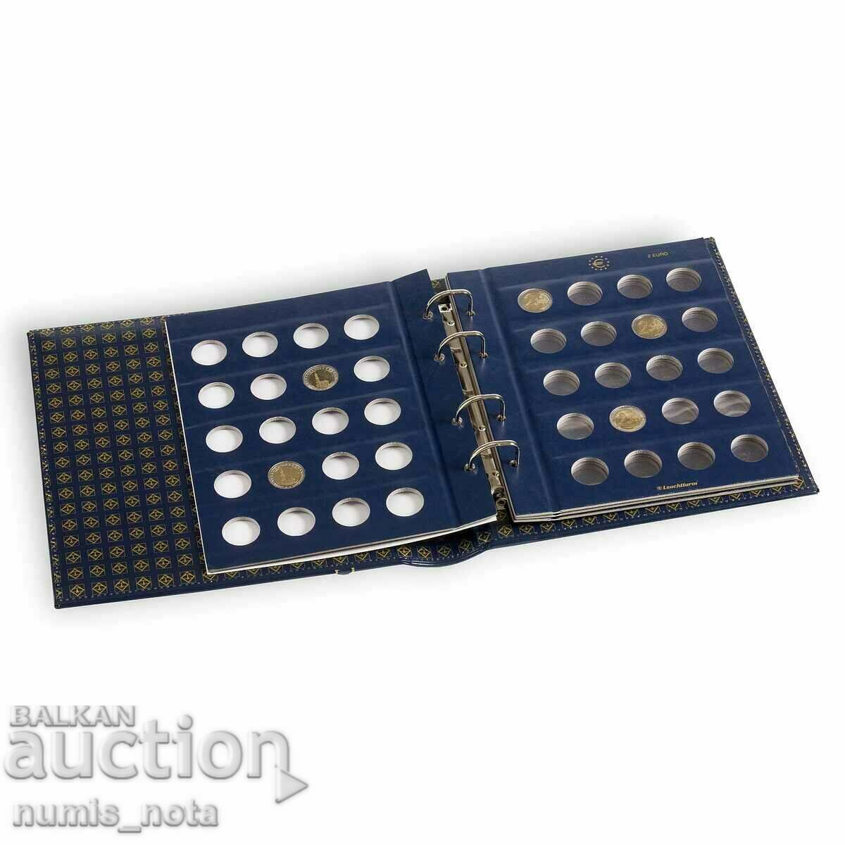 Auction luxury Album for 2-euro coins VISTA by Leuchtturm + cassette Auction luxury Album for 2-euro coins VISTA by Leuchtturm + cassette