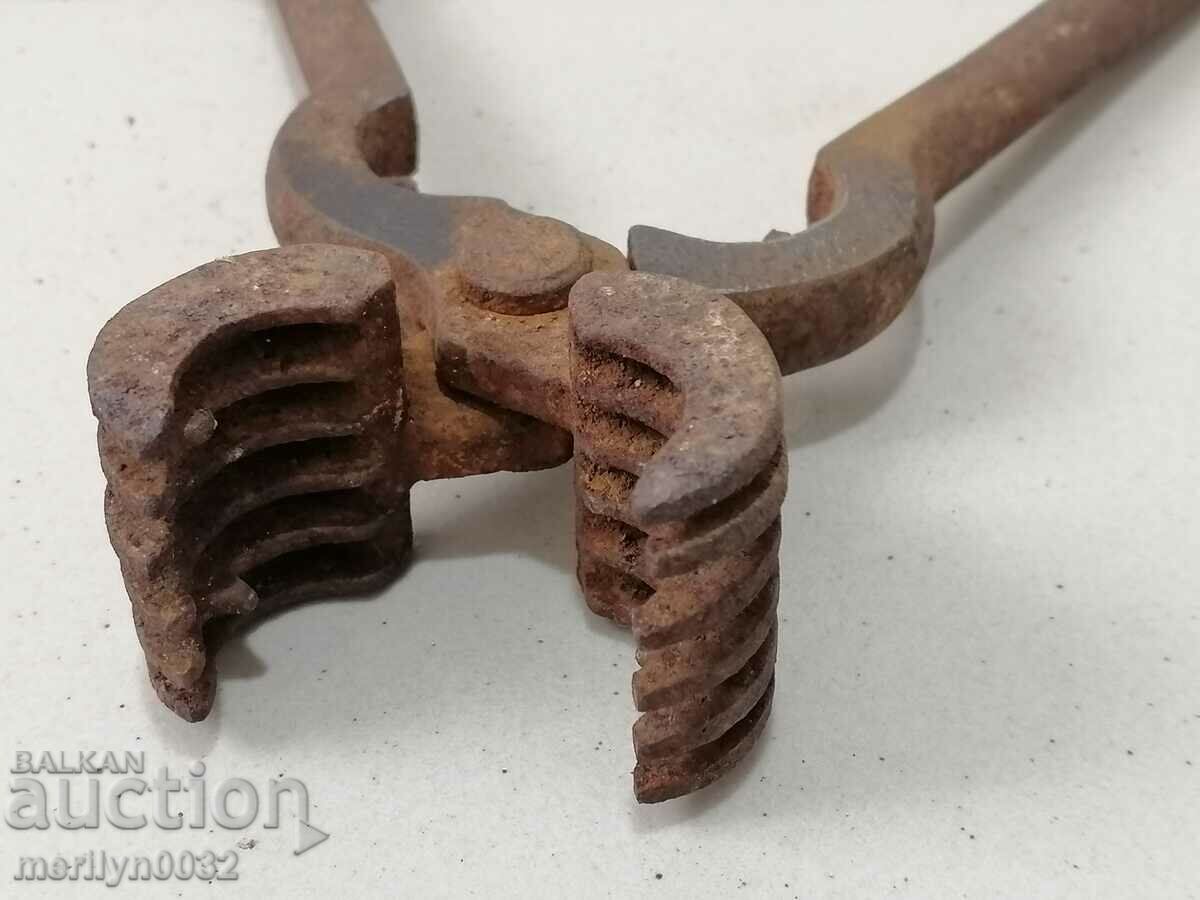 Аукцион Стари клещи за чупене на орехи ковано желязо инструмент