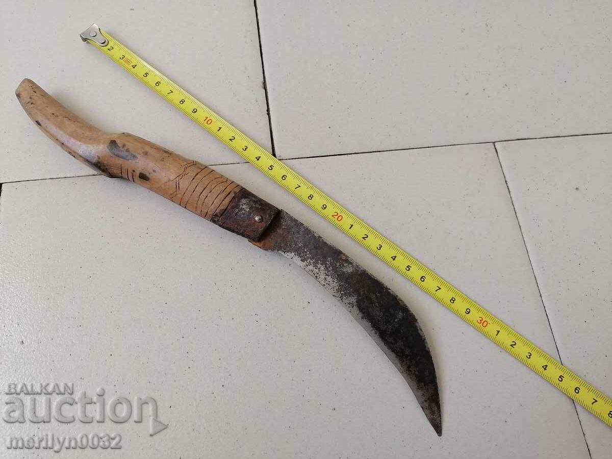 Old folding knife, dogwood shank - 5 Old folding knife, dogwood shank - 5