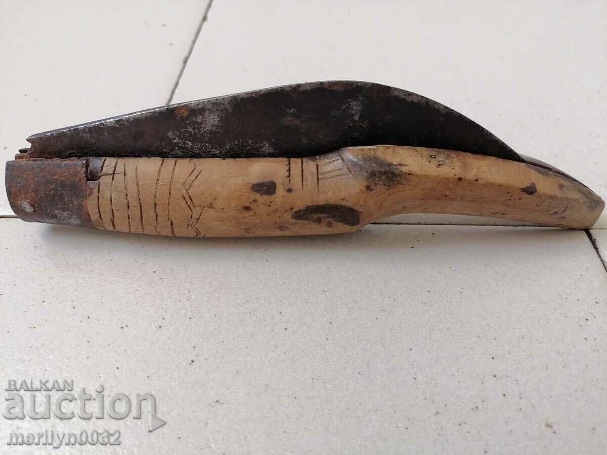 Old folding knife, dogwood shank - 7 Old folding knife, dogwood shank - 7