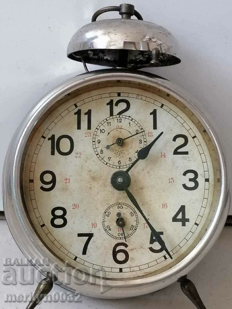 Alarma ceasului de birou Junghans de la începutul secolului al XX-lea FUNcționează