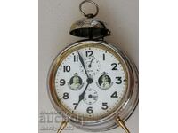 Немски будилник настолен часовник MAUTHE 1937 г РАБОТИ