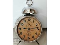 Early 20th century Junghans desk clock alarm WORKS