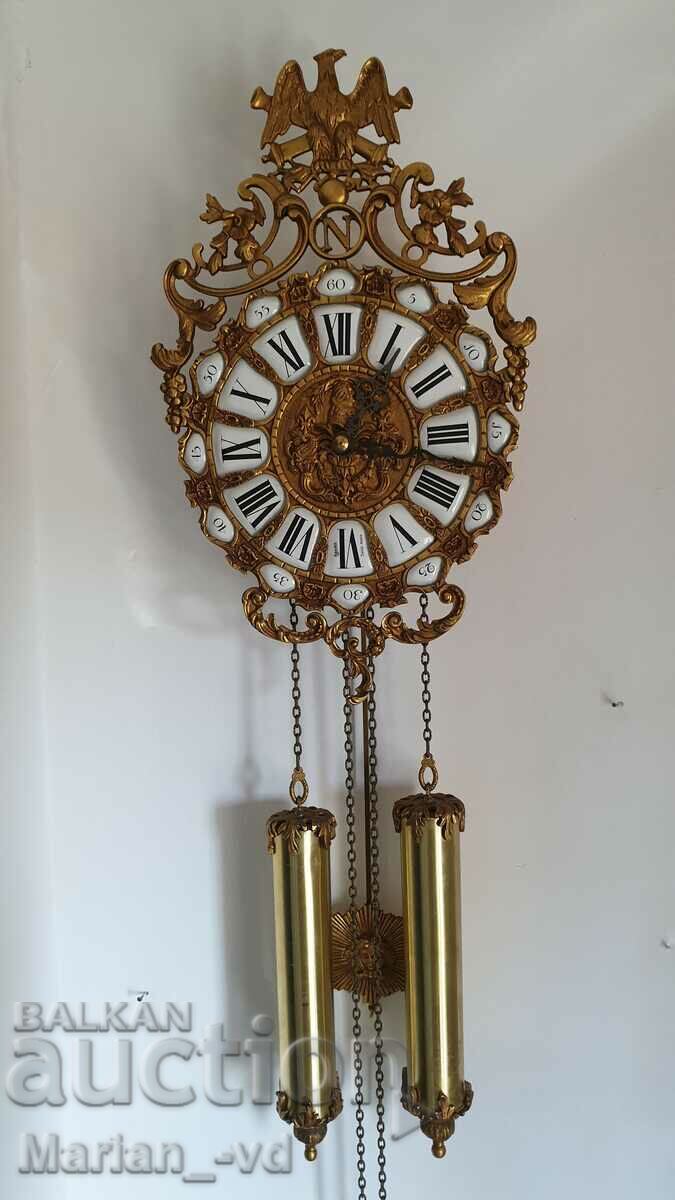 Bronze Rare Mechanical Swiss Wall Clock