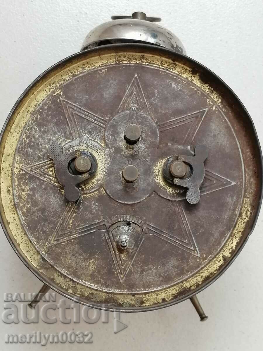 Auction  Early 20th century Junghans desk clock alarm WORKS