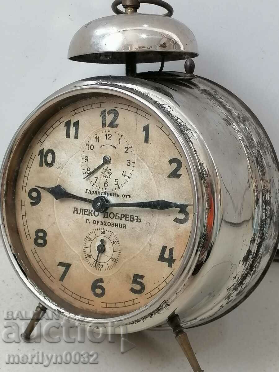 Early 20th century Junghans desk clock alarm WORKS - 5