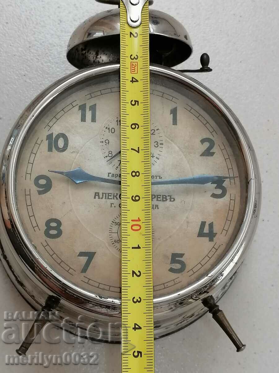 Early 20th century Junghans desk clock alarm WORKS - 6