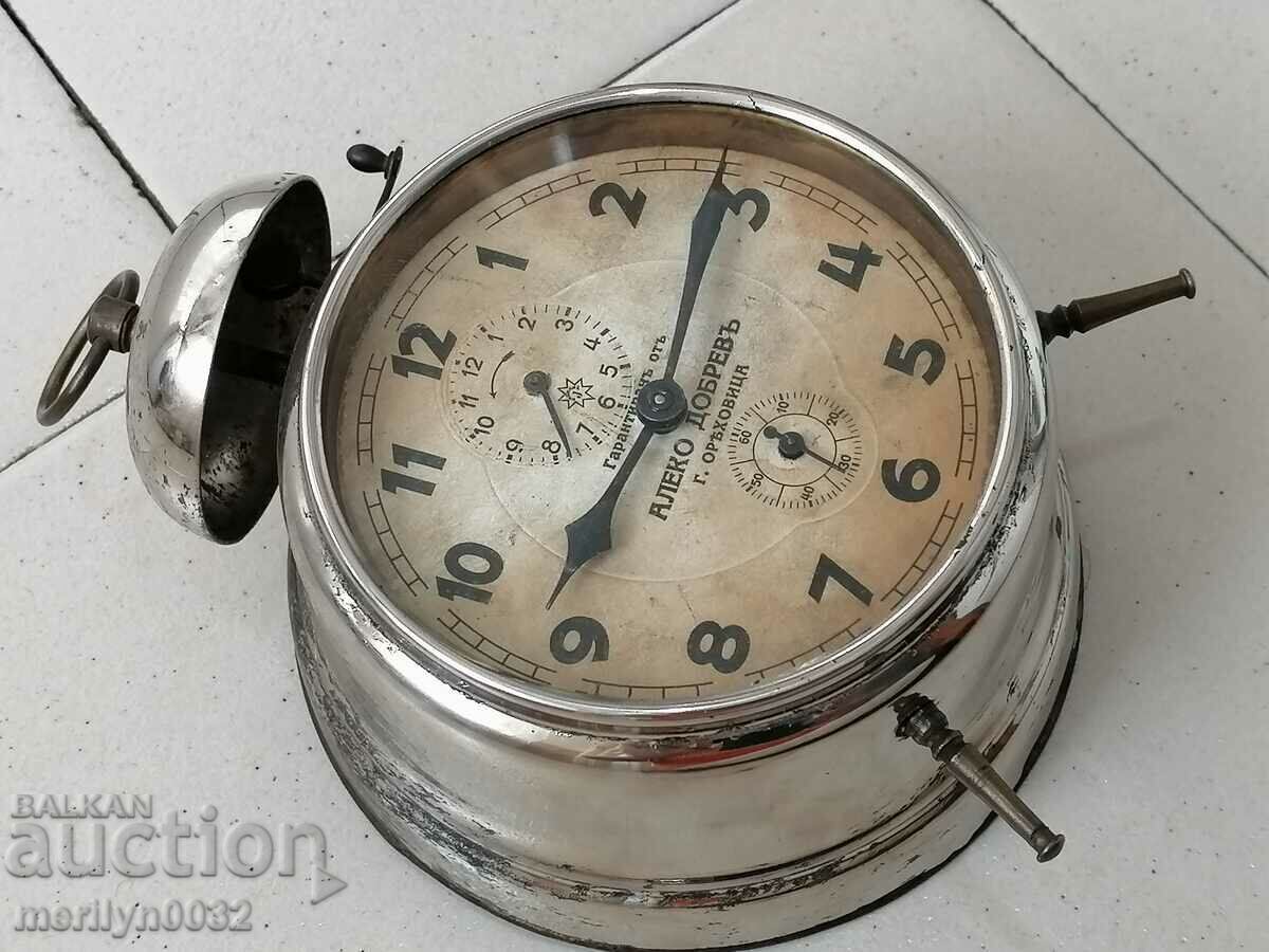 Early 20th century Junghans desk clock alarm WORKS - 7