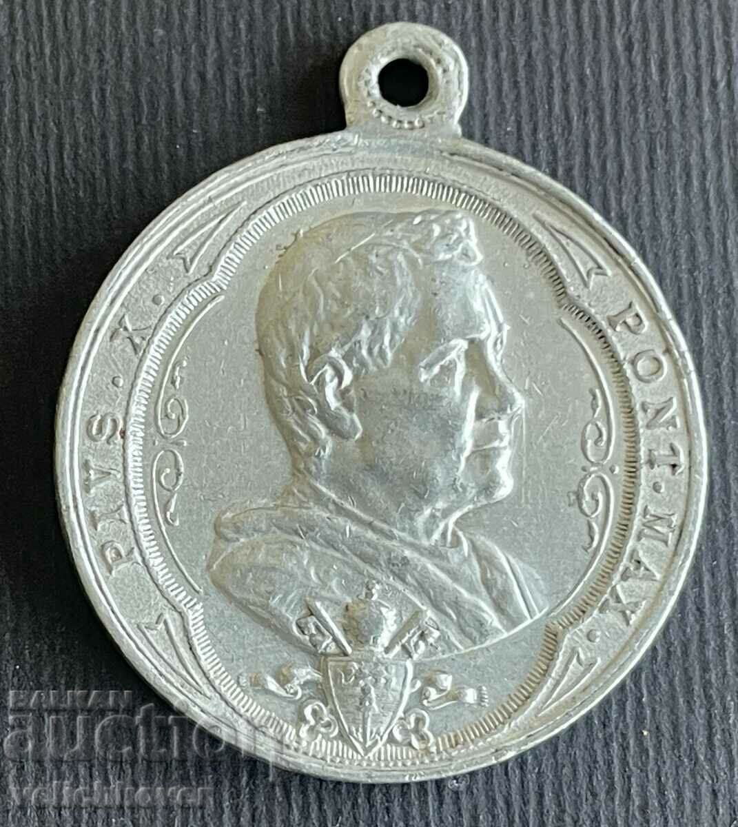 35741 Vatican Italia Jeton medalie catolic Papa Pius al X-lea