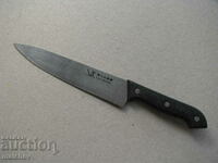 Нов кухненски нож 32/4 см неръждаем широко острие пластм. др