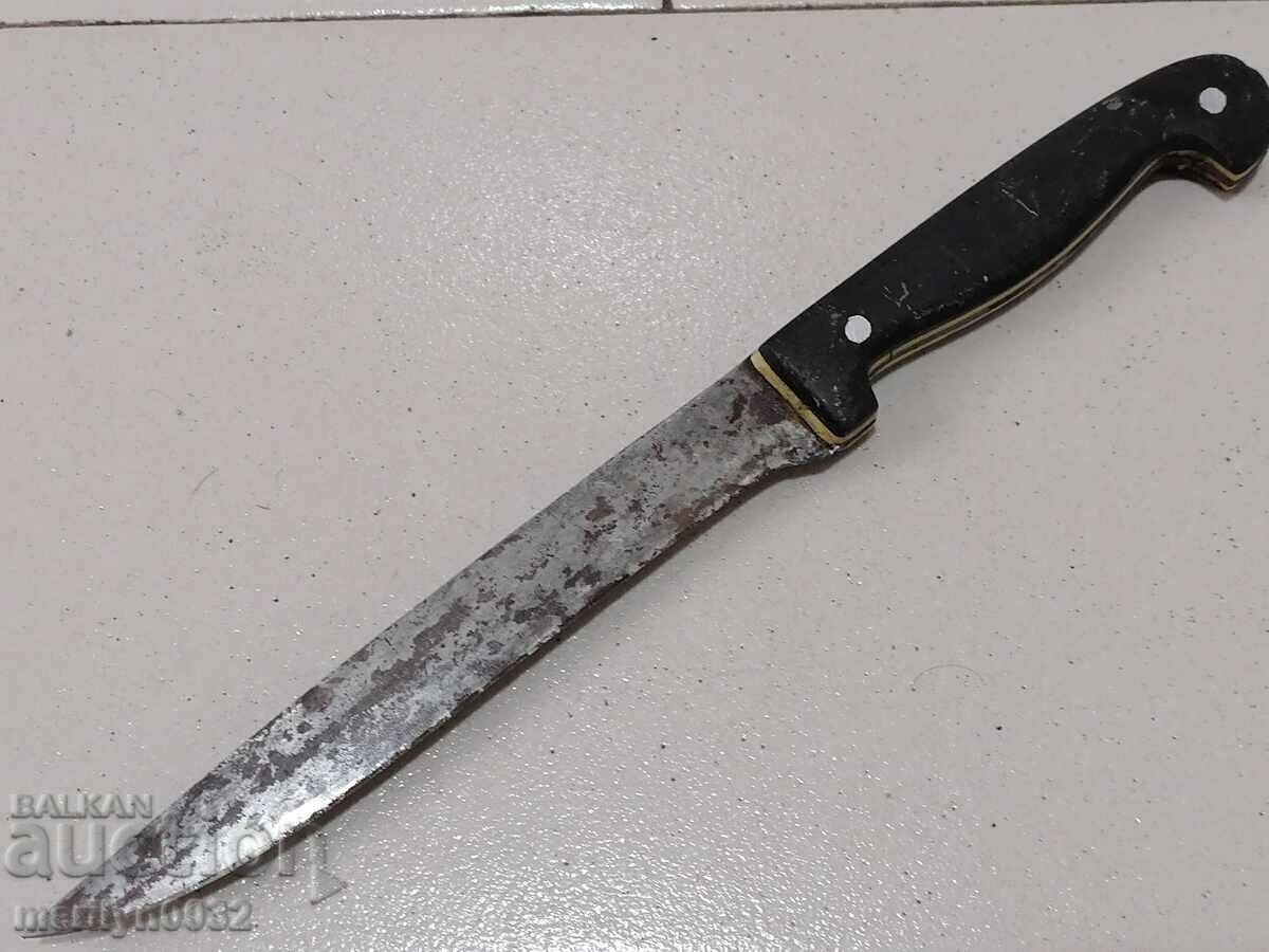 Auction  Old butcher knife hand forged blade