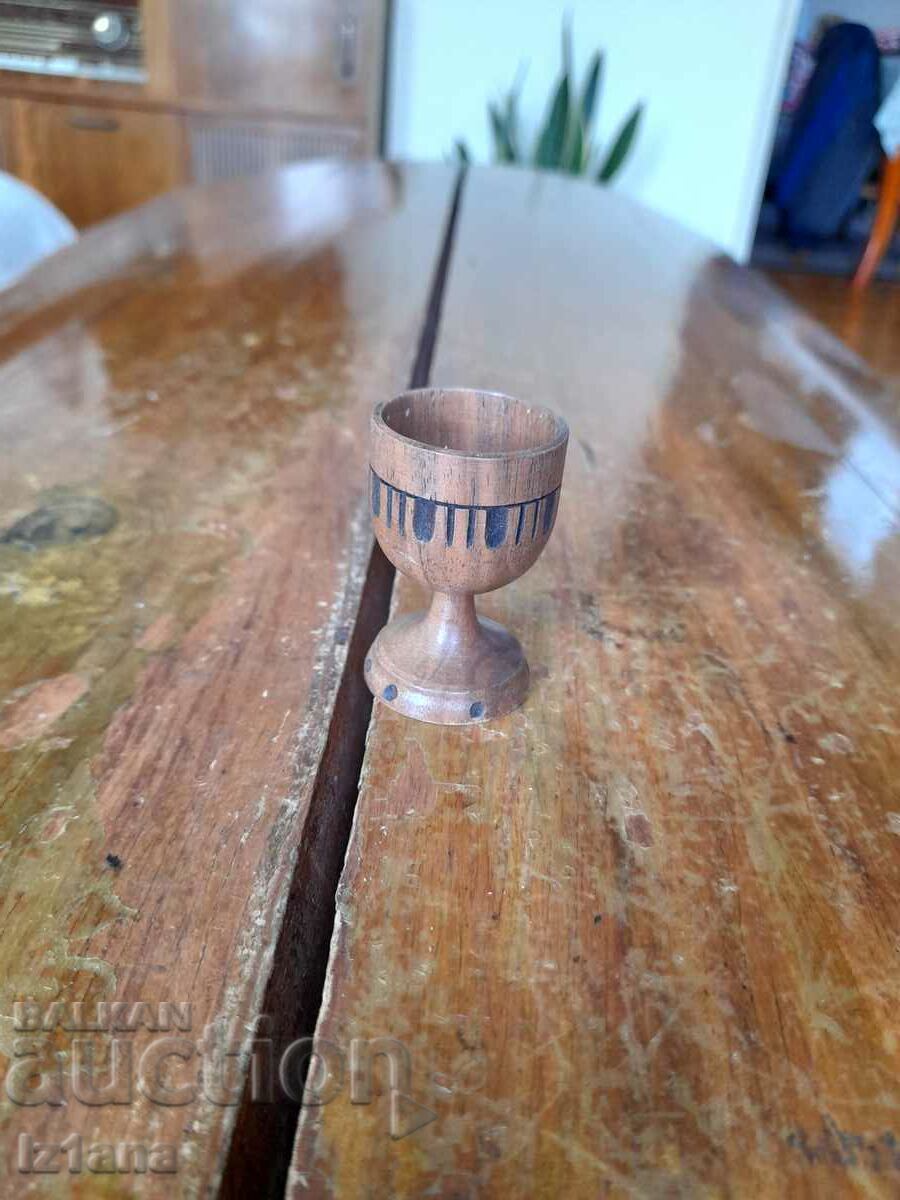Стара дървена чаша,чашка