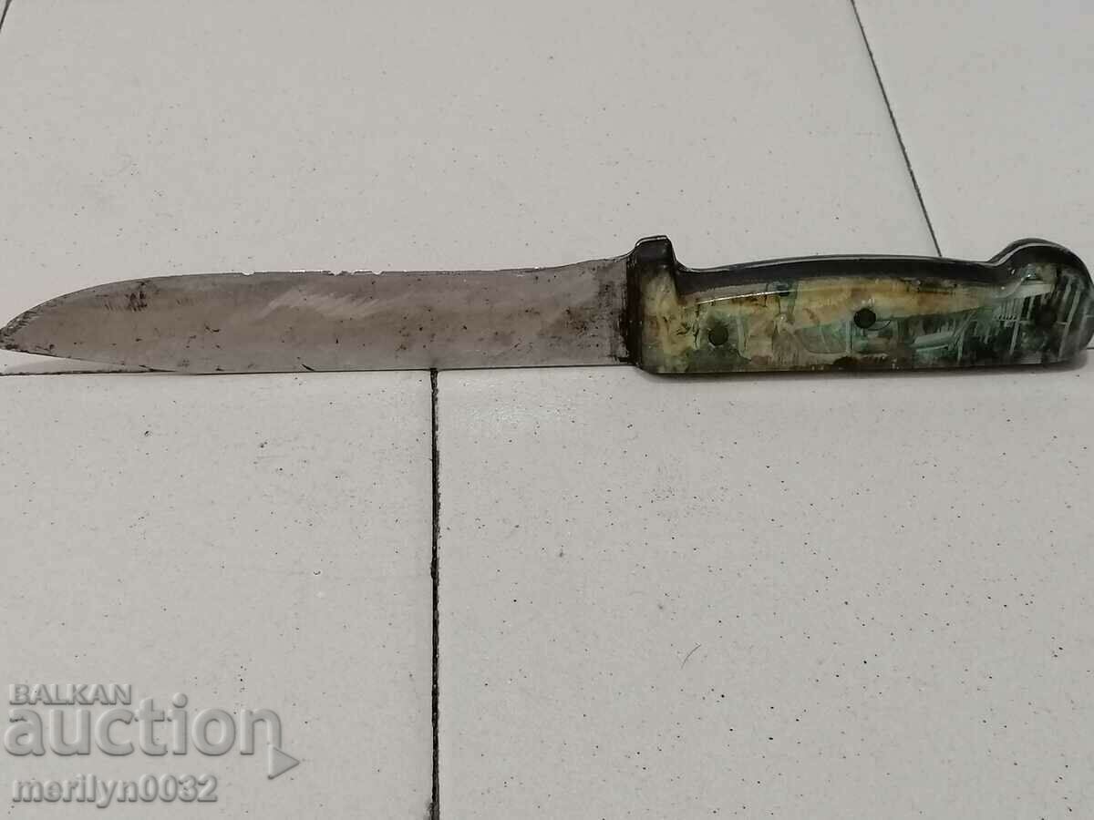 Auction Old butcher knife social period blade Auction Old butcher knife social period blade